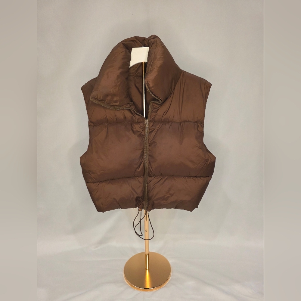 Chocolate Brown Women's Puffer Vest